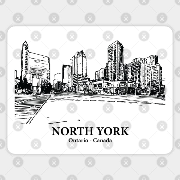 North York - Ontario Magnet by Lakeric